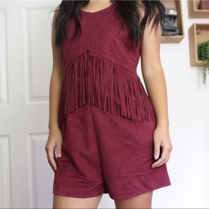 Wine colored romper
